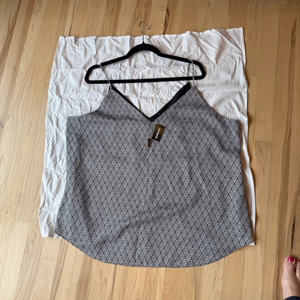 Express Monochrome Geometric Camisole